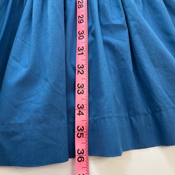 Abercrombie & Fitch Smocked Mini Dress Blue Women’s Size Large Tall (LT) - Picture 11 of 12